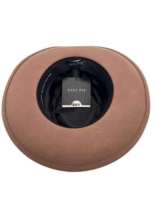 Gigi Pip Brown Australian Wool Wide Brim Womens Girls 53  display picture 3
